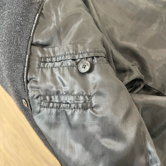 Calvin Klein Charcoal Pea Coat - Picture 7 of 11